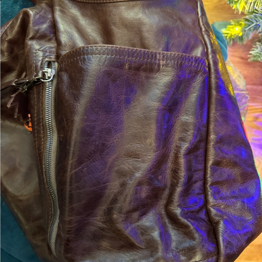 ❌SOLD. Rough & Tumble large 7 Pocket Leather Tote Bag❌ - Picture 6 of 7